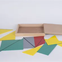 Новые деревянные детские игрушки Монтессори нерегулярные коллаж обучающие средства детские развивающие игрушки для детей Подарки