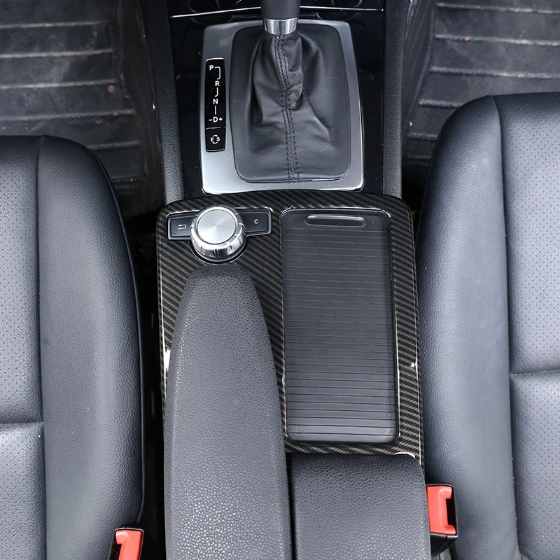 Автомобиль Abs центральная консоль подстаканник рамка отделка для Mercedes-Benz E класс W212 2010-2011 C Класс W204 2008