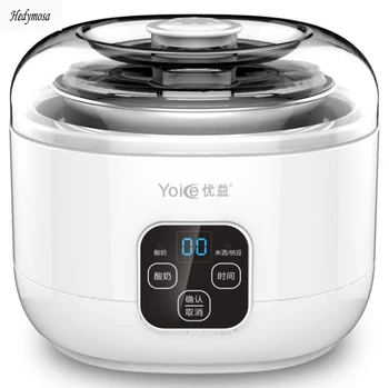 Multifunctional Yogurt Makers Rice Wine Natto 220V Fully Automatic LCD Touch Switch 304 Stainless Steel Microcomputer Timing lstachi 1 5l electrical full automatic fermentation multifunction yogurt rice wine natto maker in kitchen appliances