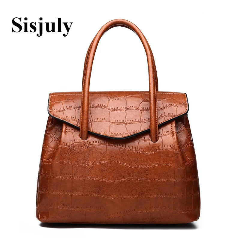 

Sisjuly 2019 Fashion Alligator Leather Shoulder Bags for Women Big Capacity Messenger Crossbody Bag Female Travel Bags Sac Femme