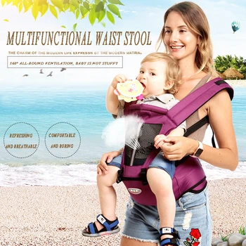 

0-36 Months Breathable Front Baby Carriers Backpacks Comfortable Sling Backpack Pouch Wrap Adjustable Safety Carrier