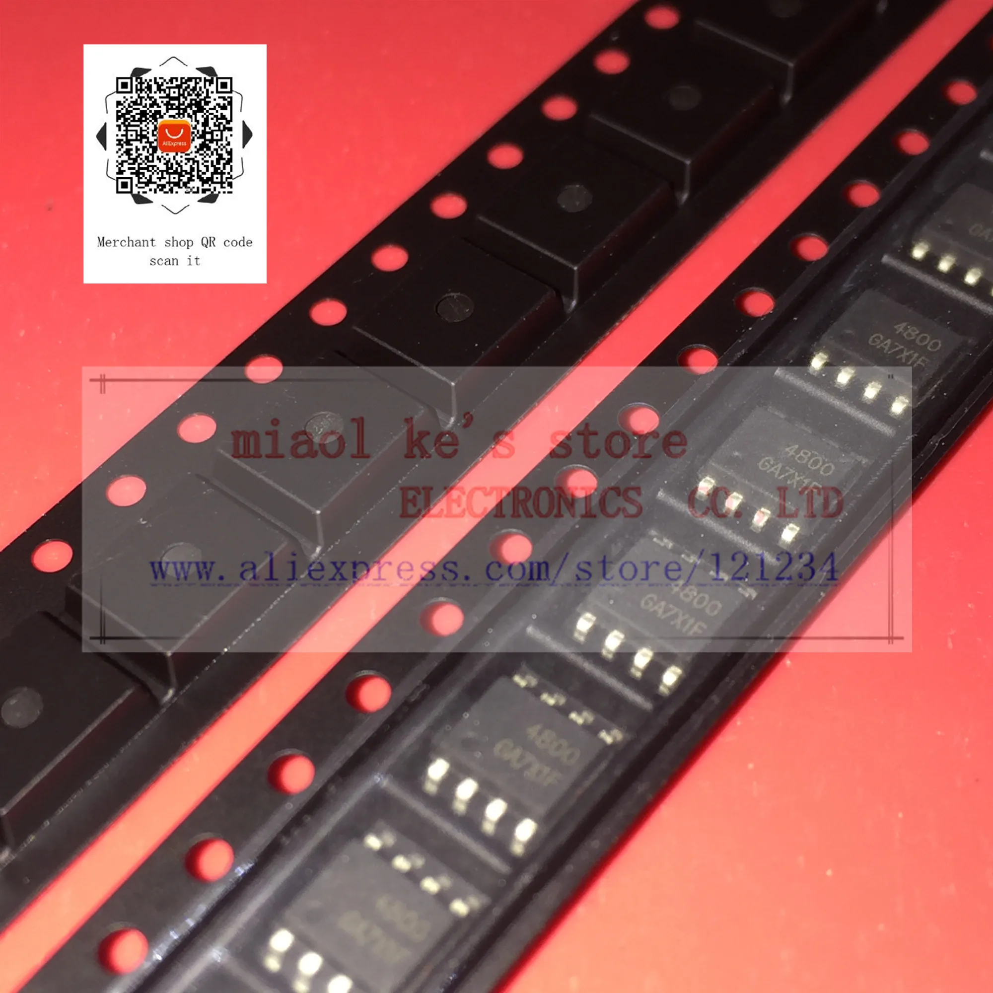 

[10pcs~50pcs/1lot]100%New original; AO4800 AO4800B AO4800L 4800 4800B 4800L - MOSFET 2N-CHannel 30V 6.9A 2W 8-SOIC