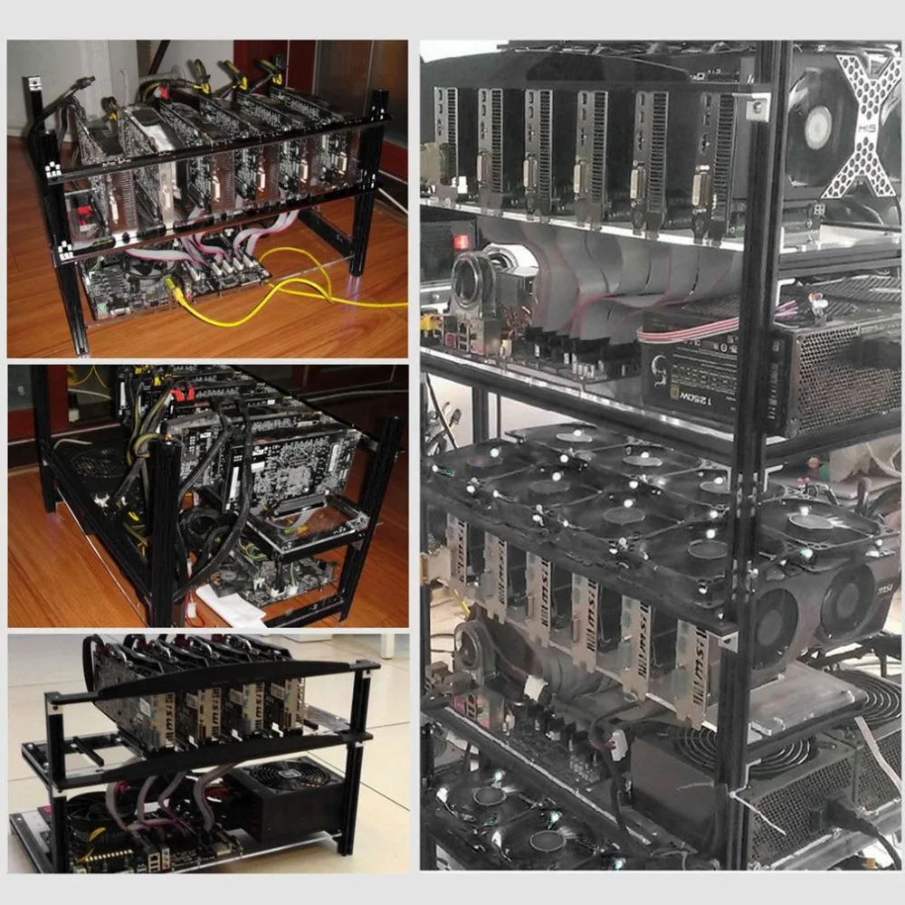 12GPU+10Fans Stackable Durable Open Air Frame Mining Miner Rig Case Suitable For Crypto Coin Zcash (ZEC) ETH 12GPU+10Fans Stackable Durable Open Air Frame Mining Miner Rig Case Suitable For Crypto Coin Zcash (ZEC) ETH