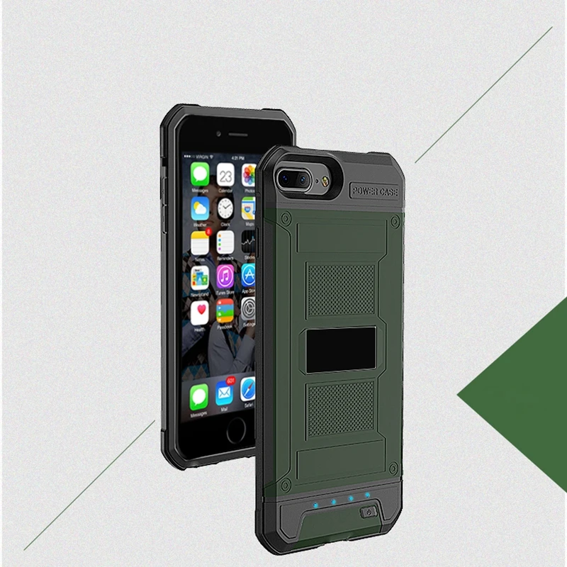 Kopen Power Case voor iphone 6 plus 6 s plus 7 plus 8 plus 4200 mAh Case Charger voor iphone 6 6 s 7 8 3000 mAh Externe Batterij Bank Covers