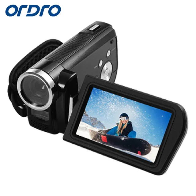 Ordro Портативная Цифровая видеокамера HDV Z3 1080P FHD 24.0MP 16X цифровой зум Мини с 3 0