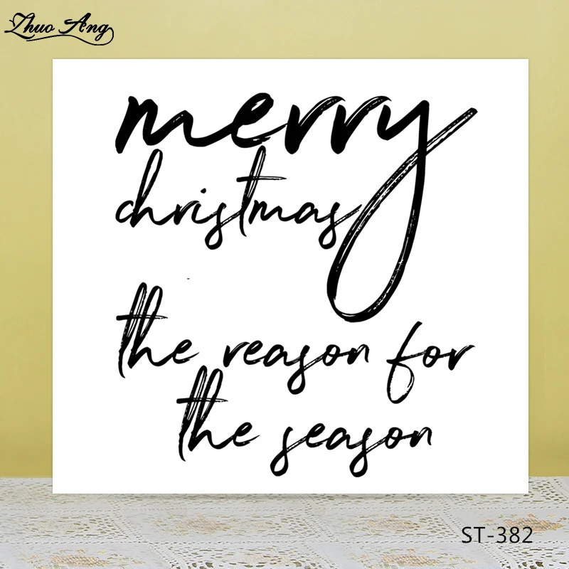 

Christmas/Words Transparent silicone stamps/Seals for DIY Scrapbooking/Photo Album Decorative Card Making Clear Stamps Supplies
