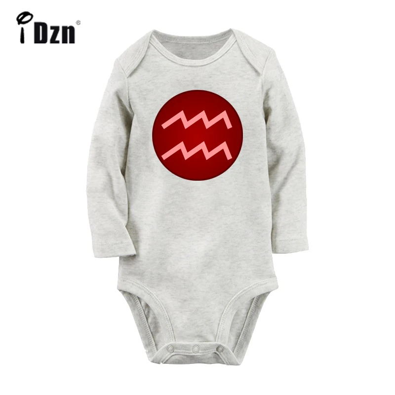 ieBaby2008GC 12 Созвездие для символ рака новорожденных обувь мальчиков девочек униформа-комбинезон печати младенческой Боди Одежда х - Цвет: ieBaby2008GC