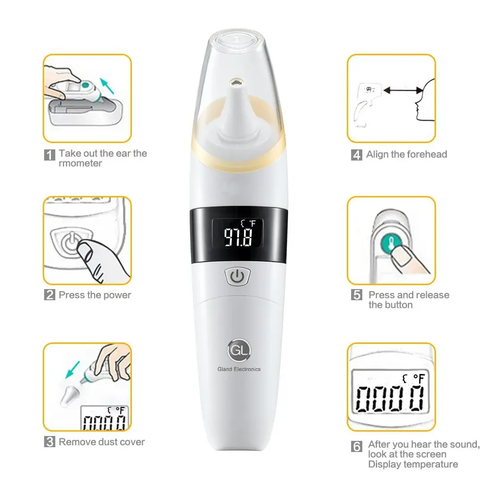 GL Infrared LCD Baby Ear Thermometer High Accurate Infant ...
