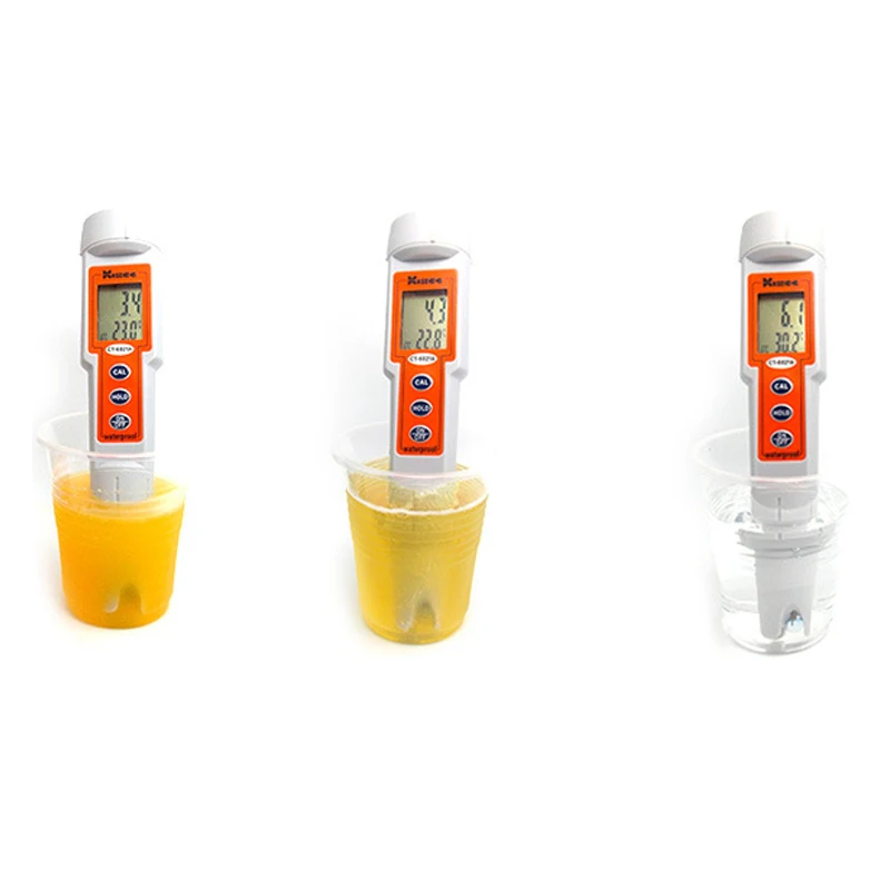 CT6021A/CT3030/CT6322/CT6821 Портативный ЖК-цифровой рН-метр 0-14PH ручка солености метр качество воды измерения солености детектор