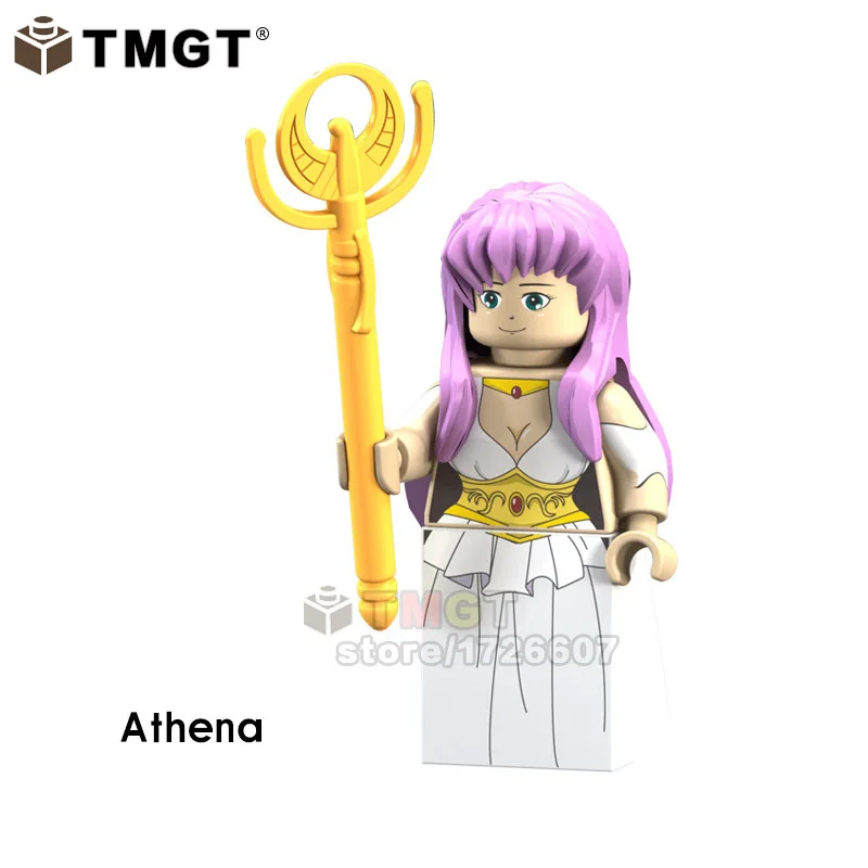 Saint Seiya Athena строительные блоки Созвездие Hyoga для косплея канеки кэна, Гоку Rockman Zero Аниме Коллекция игрушки для детей, подарки - Цвет: PG1150