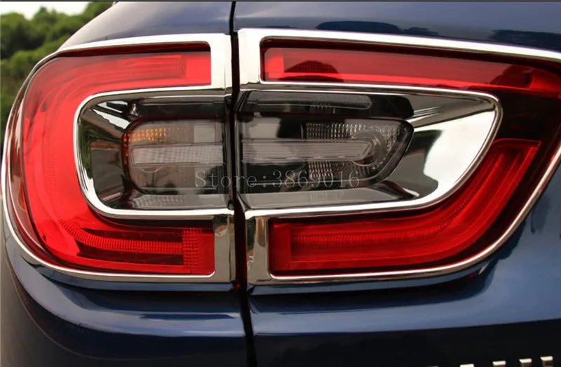 ABS Хромированная задняя фара Накладка для Renault Kadjar задняя лампа задний багажник гарнир автомобильные молдинги рамка