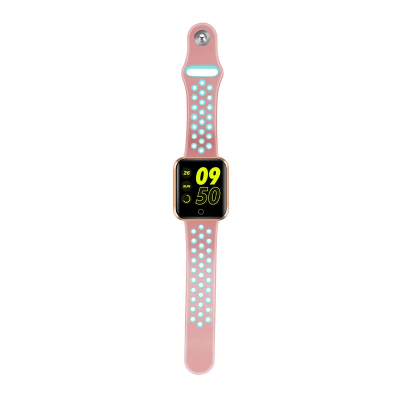 pink Bluetooth Смарт-часы S226 pk GT88 DM09 DZ09 монитор сердечного ритма умные часы для ios apple iphone samsung HUAWEI телефон relogios - Цвет: pink