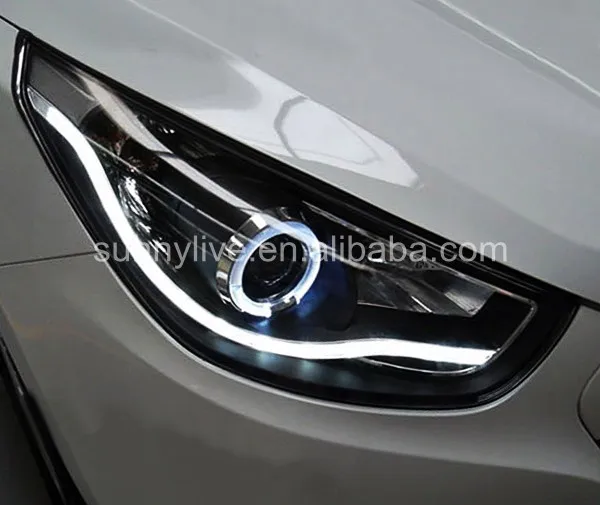 Tucson IX35 светодиодный головной фонарь ангельские глазки для HYUNDAI V1 типа