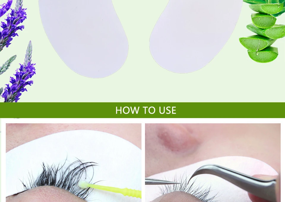 100 пар/лот тип лучшее качество волокно для наращивание ресниц Бесплатные накладки для глаз из Южной Кореи коллаген