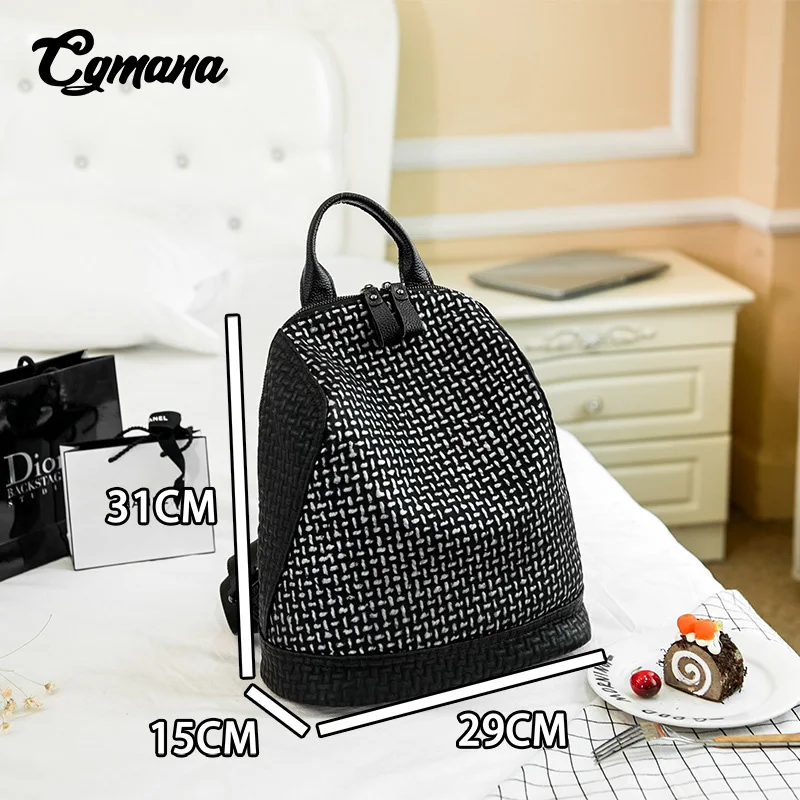 CGMANA Anti Theft рюкзак высокое качество кожаные рюкзаки Для женщин Mochila Sac Dos Bolsa Feminina мягкий кожаный рюкзак