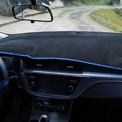Чехлы для приборной панели автомобиля для Mitsubishi LANCER EX ES 2010- лет левосторонний коврик для приборной панели автомобиля покрытие для приборной панели авто аксессуары - Название цвета: Синий