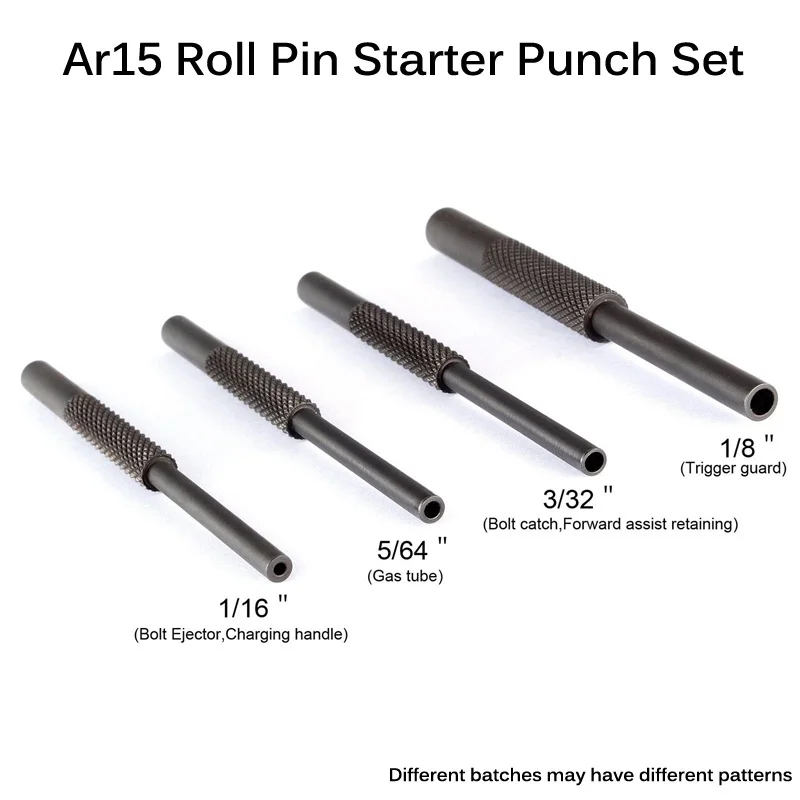 Magorui 4 шт. AR15 оружейный оружейник стальной рулонный штифт стартер штифт Пробивной инструмент полый конец 1/16 5/64 3/32 1/8 конечная рукоятка