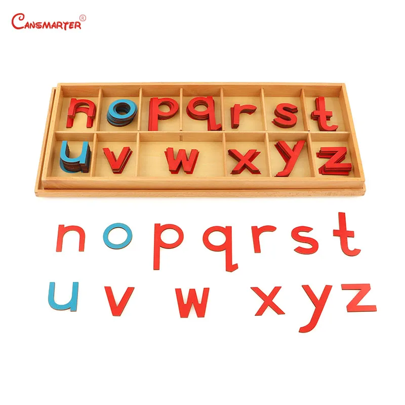  Montessori Wood Large Movable Alphabet Practice Language Toys Teaching Preschool Educational Wooden - 33015674456