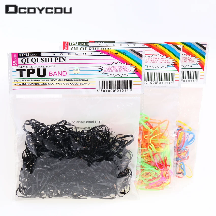 

350pcs/pack Rubber Rope Ponytail Holder Elastic Hair Bands Ties Braids Plaits Hair Clip Headband Hair Accessories