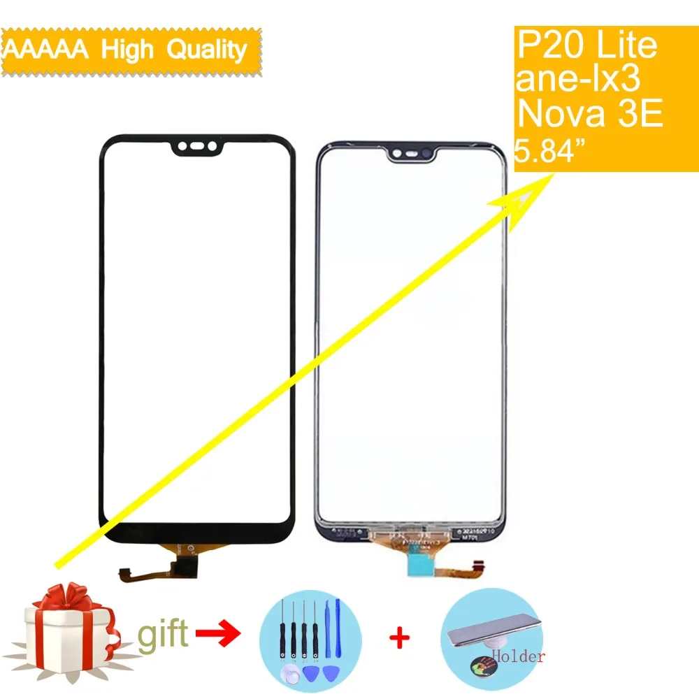 

Felfial Original For Huawei P20 Lite ane-lx3 nova 3e Touch Screen Digitizer Sensor Touch Panel Front Glass Lens Replacement