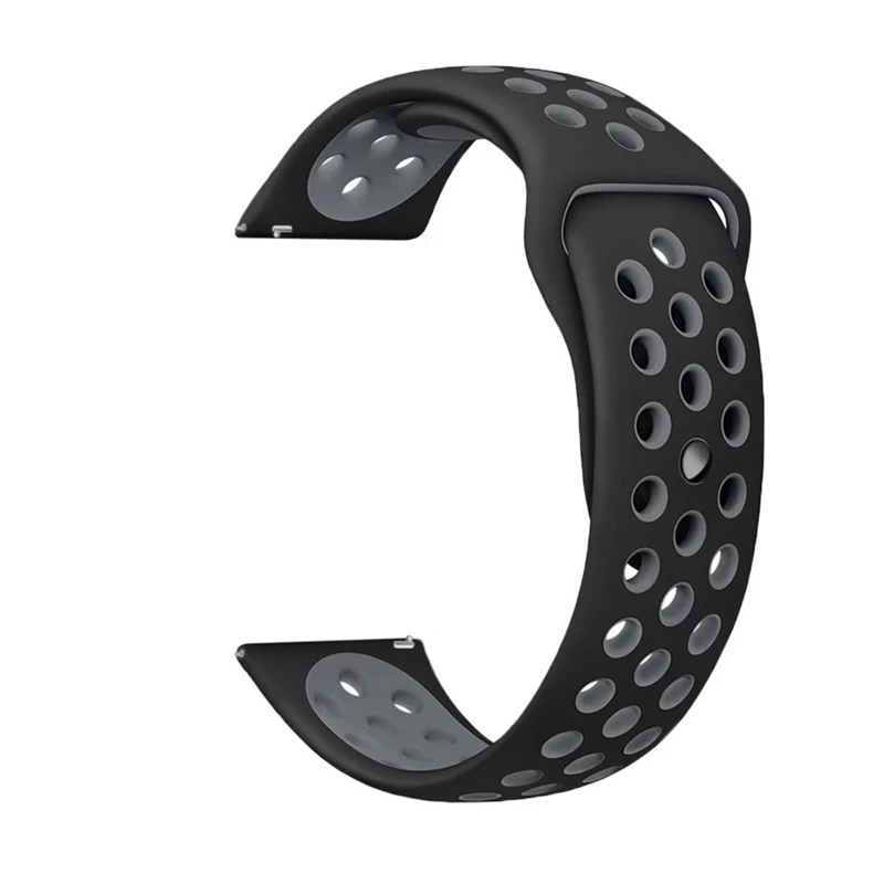 Силиконовый браслет для Xiaomi Mijia, кварцевые часы, ремешок, умный ремешок для наручных часов, браслет для Xiaomi Mijia, кварцевые часы, ремешки, ремень - Цвет: black gray