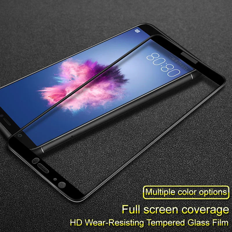 Imak Full Cover Tempered Glass for Huawei P Smart 5.65&quot Screen Protector / Enjoy 7S Protective Film New | Мобильные телефоны и