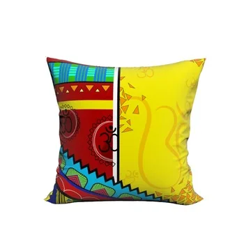 RUBIHOME Creative Decorative Cushion Cover Throw Pillowcase Polyester Plush Fabric Home Decor Fashion Geometry Totem Design