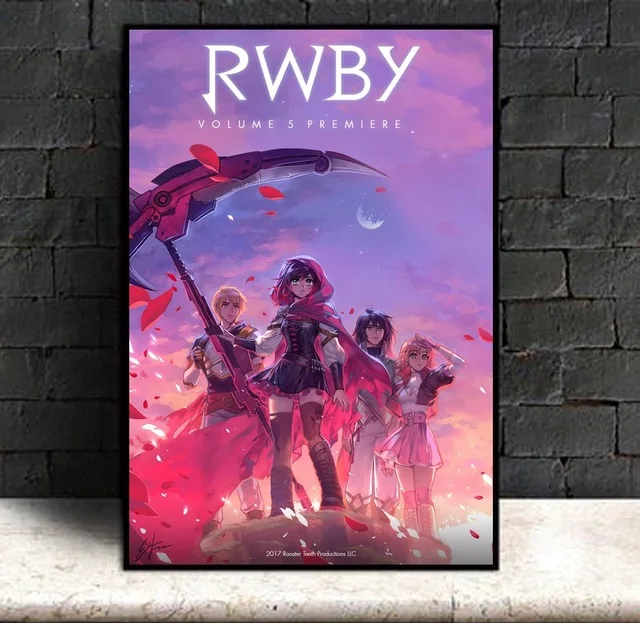 Печать на холсте украшение дома Rwby Классический Аниме Стены Модульная художественная картина картины скандинавском стиле плакат прикроватный фон - Цвет: BO xianru557-07