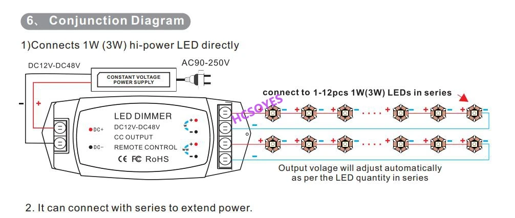 BC-313 DC12V-48V 350MA/700MA светодиодный широкоимпульсный модулятор постоянного тока цветной; регулятор температуры с беспроводным радиочастотным