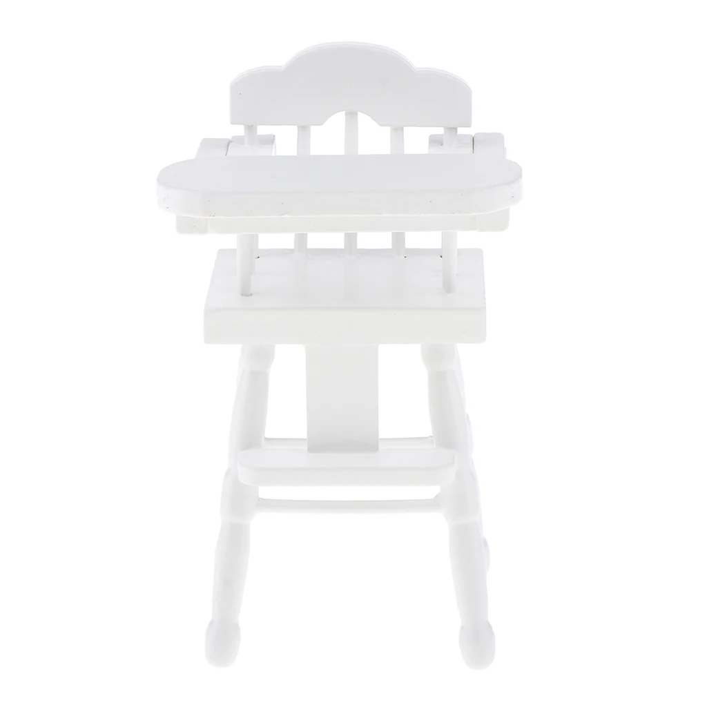 1/12 Dollhouse Miniature Furniture Dining Room Wooden Folding Chair