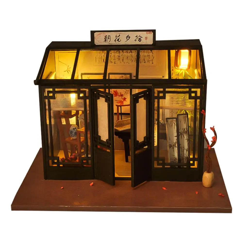 Сделай Сам домик креативная модель ручной работы мир Ретро магазин серии кабина модель маленький деревянный ретро-кукла дом детские