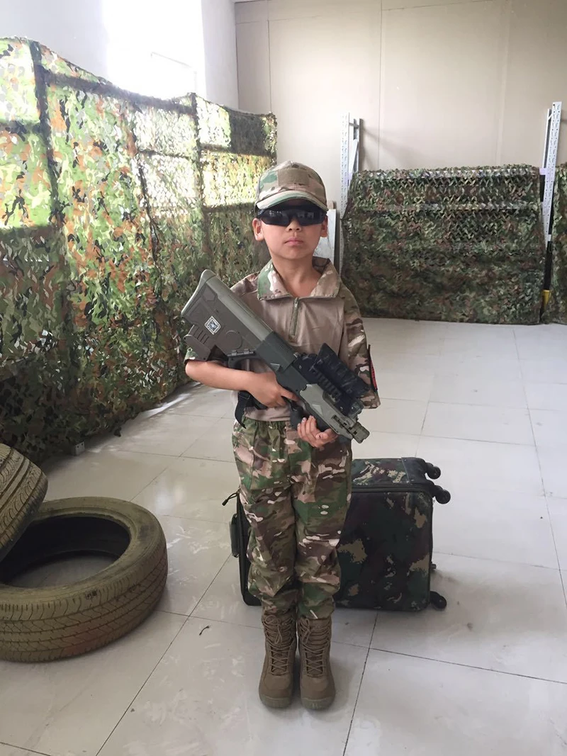 Боевая форма дети военные тактическое снаряжение армии Пейнтбол Мультикам для охоты камуфляж для пустыни