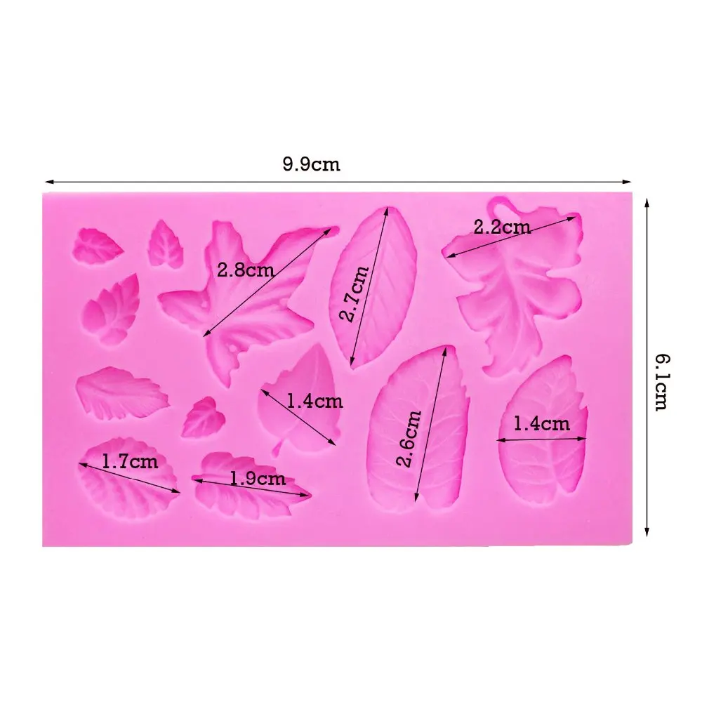 Листья цветок Листья Форма 3D ремесло рельеф шоколадные кондитерские изделия помадка силиконовые формы торт Инструменты для декорирования кухни FT-1097