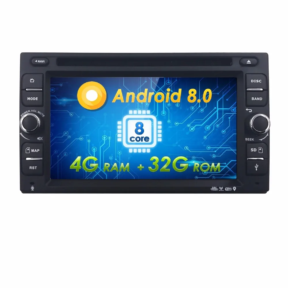 4 г + 32 г Android8.0 Авто Радио 8/OctaCore 6,2 дюйма 2DIN Универсальный dvd-плеер автомобиля gps стерео аудио головное устройство Поддержка DAB DVR OBD BT