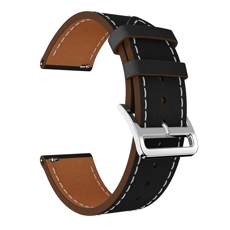 Сменный кожаный браслет для оригинальных Xiaomi Huami Amazfit Stratos pace 1 2, ремешок для часов, смарт-часы, браслет - Цвет: 2