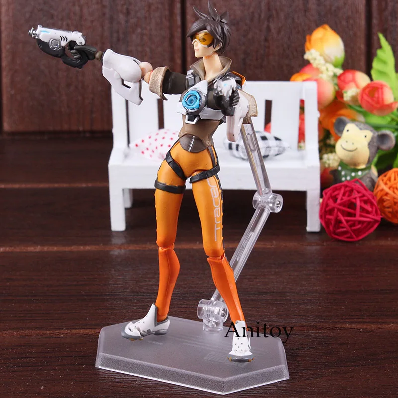 Figma 352 игровой персонаж Tracer фигурка ПВХ фигурка подвижная игрушка Figma Tracer кукла фигурки