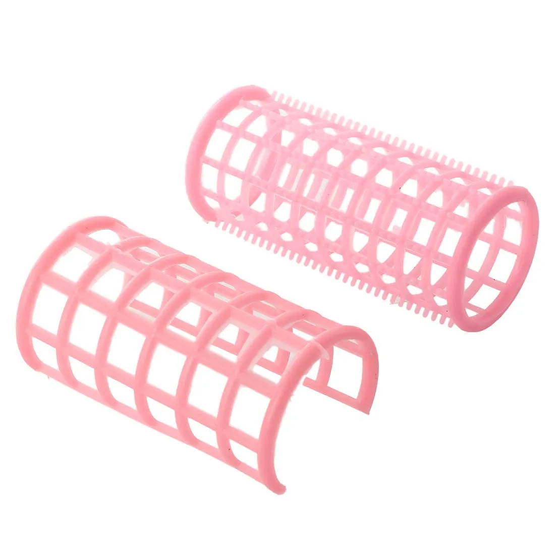 HHFF леди розовый пластиковый волшебный круг для укладки волос роликовые бигуди 10 шт