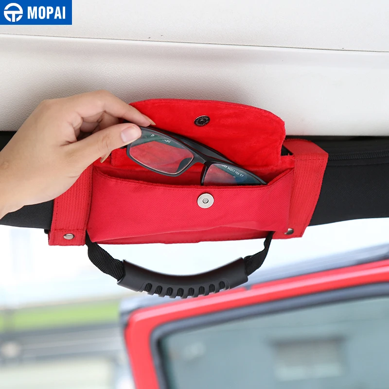 MOPAI ABS + Oxford автомобильный интерьерный стикер для подлокотника захватные ручки с