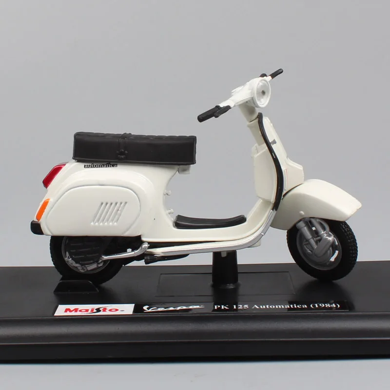 1:18 весы maisto mini Piaggio Vespa PK 125 Automatica 1984 moto rcycle литье под давлением moto bike транспортные средства Игрушечная модель миниатюры для детей