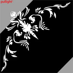 Autocollant floral Tribal en vinyle pour fenêtre arrière, autocollant décoratif pour fenêtre latérale 