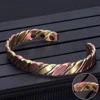 Vinterly Twisted Copper Bracelets for Women Rose Gold-color Health Energy Magnetic Copper Adjustable Cuff Bracelets & Bangles ► Photo 3/6