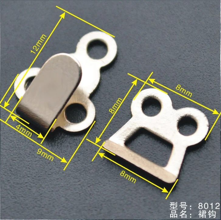

10pcs Trousers Hook Skirt Dress Garment Hook and Eye Not Rust Coat Sewing Buckle Button