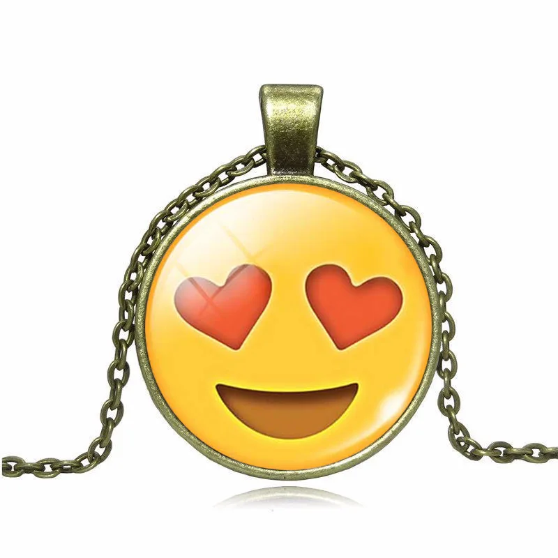 Buy Cute Emoji Picture Statement Chain Necklace