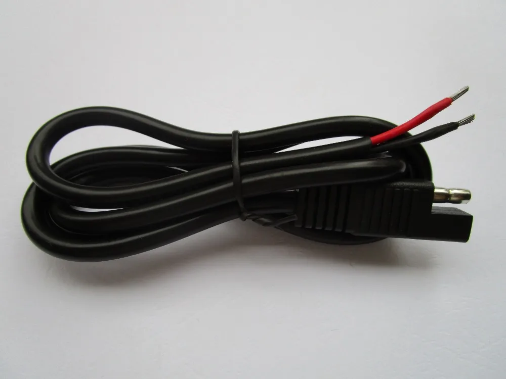 20 pcs SAE 2xmm^ Black Round Cable Quick Connect Disconnect