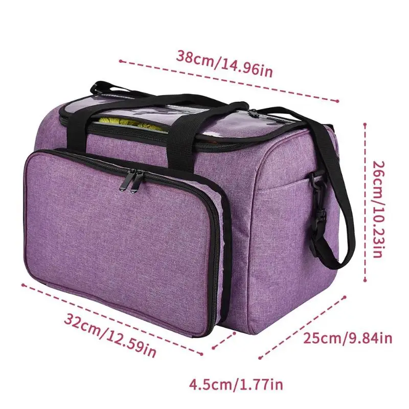 Многофункциональная сумка для хранения вязальных крючков, ниток, вязальных игл, сумка-Органайзер для шитья, чехол, держатель для сумки