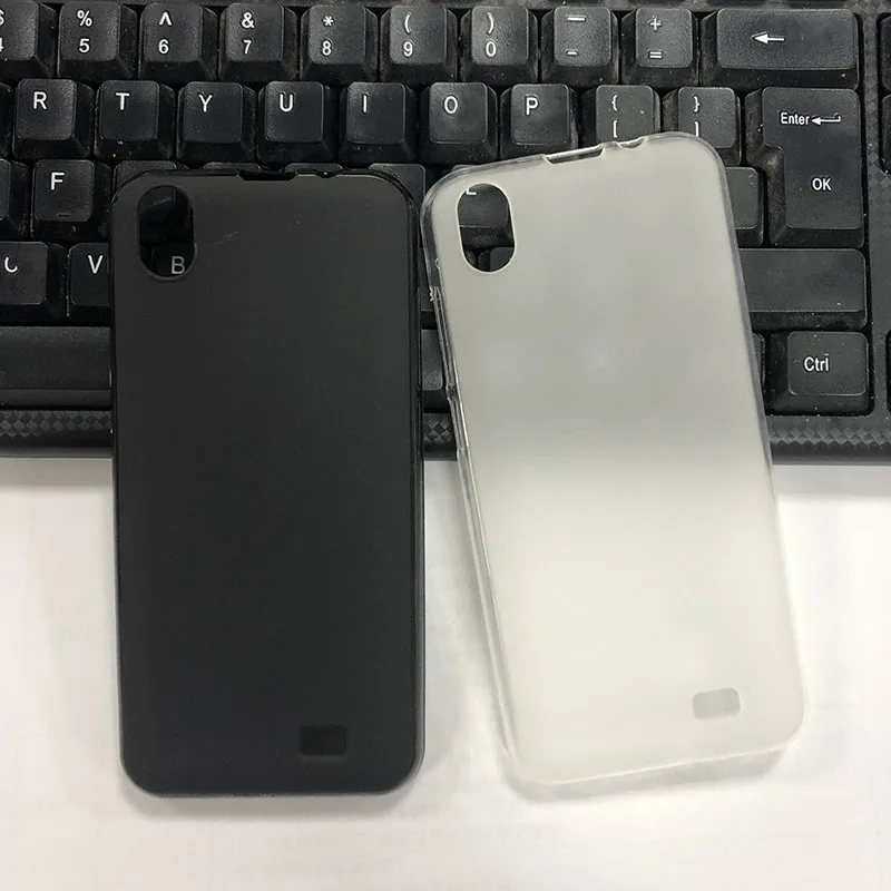 Чехол для Prestigio Wize Q3 силиконовый черный белый прозрачный мягкий чехол с полным