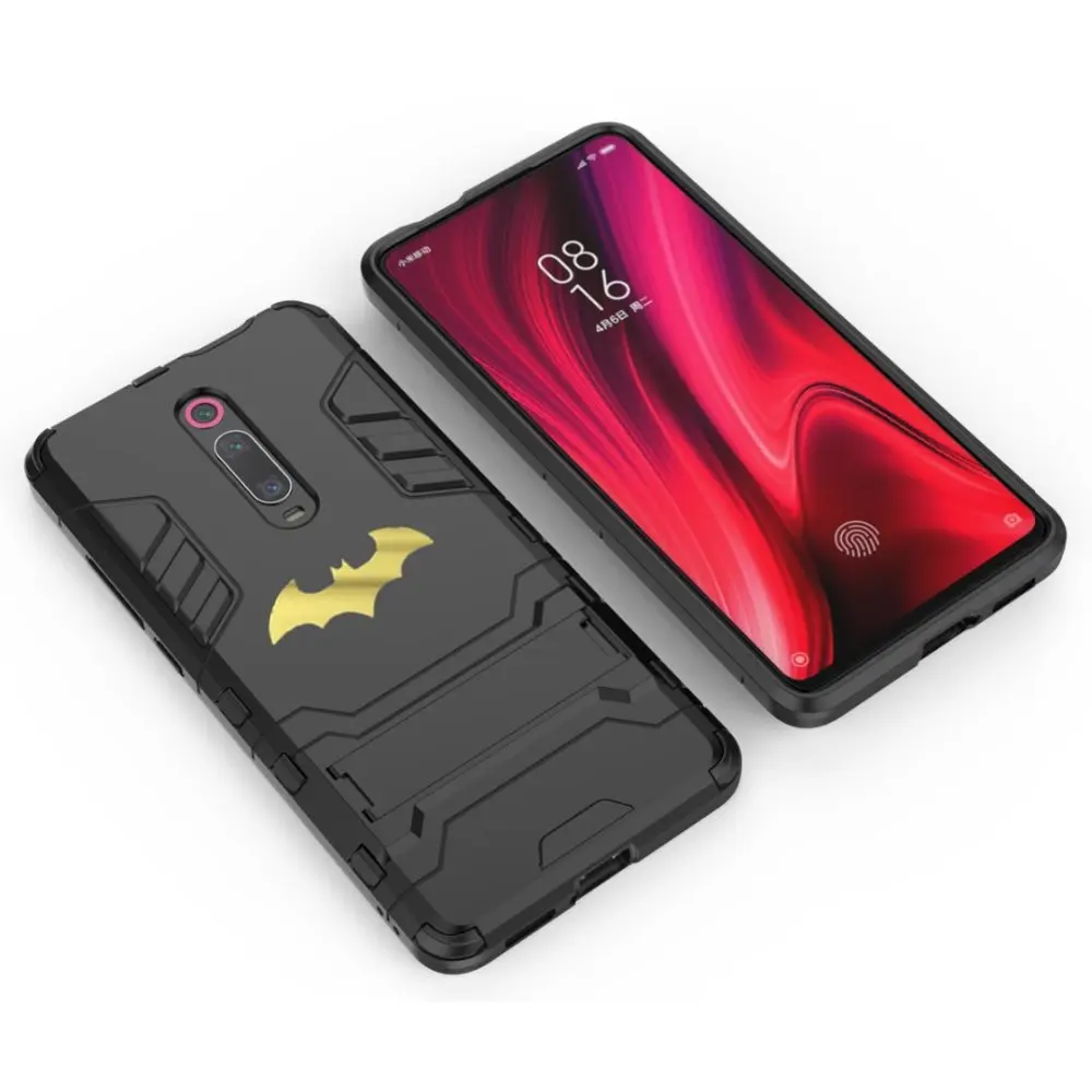 Противоударный чехол-подставка для телефона Xiaomi mi 9T Pro 9 8 A2 K20 Бэтмен защитный чехол матовый Жесткий Чехол-подставка для телефона mi 6x mi 5x