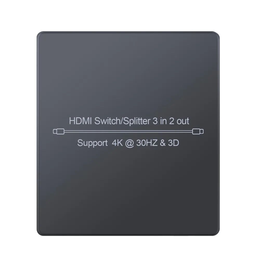 Proster HDMI коммутатор 3 в 2 из HDMI автоматический Коммутатор HDMI сплиттер с ИК-пультом дистанционного управления 4k 3D HDMI 1,4 коммутатор