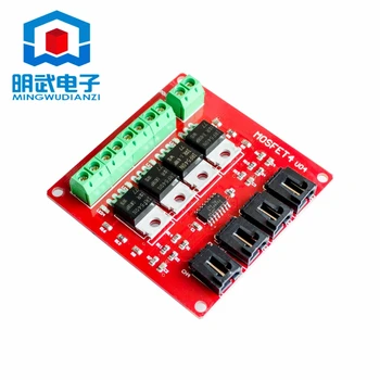 

Four Channel 4 Route MOSFET Button IRF540 V4.0+ MOSFET Switch Module For Arduino