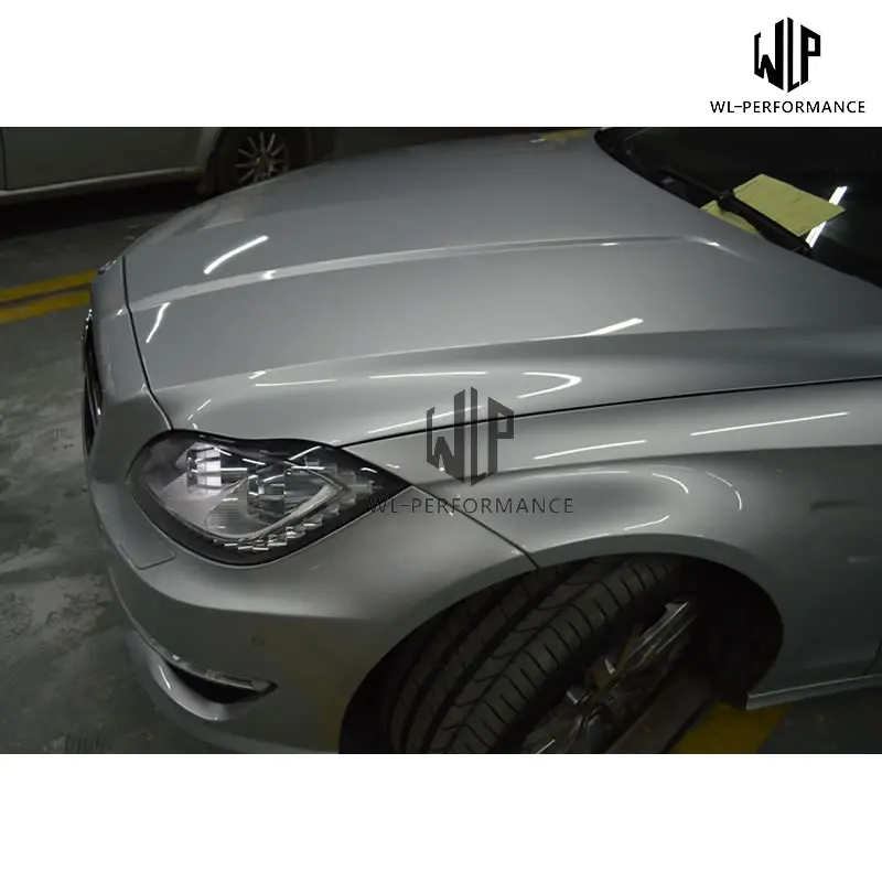 W218 CLS автомобильный комплект кузова PU Неокрашенный передний бампер задний диффузор капот двигателя для Mercedes-Benz W218 CLS350 AMG стиль 10-13